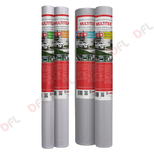 TESSUTO NON TESSUTO PER DRENAGGI 'MULTITEX' mt 2 x 25  - EDILFLOOR