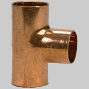 TEE RAME A SALDARE F-F-F PER TUBO GELO - 13/8 - 1 pezzi - MADE IN ITALY