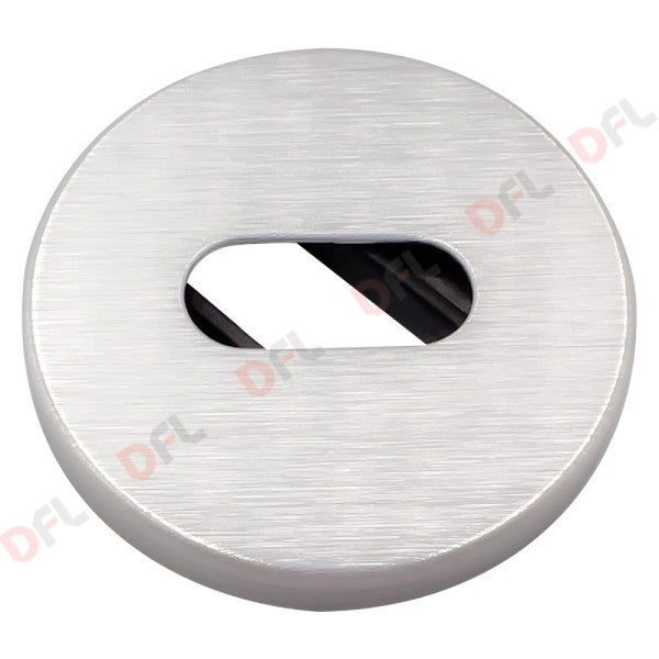 BOCCHETTA TONDA PER MANIGLIA 'FLOSS' mm 45 - cromo satinato - foro Yale  - FORME