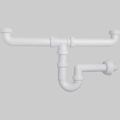 SIFONE AD U DUE VIE 11/2 x 40 - 1 pezzi - Idroweb