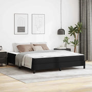 Struttura del letto con materasso Nero 180 x 200 cm Tessuto 3398643