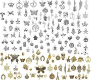 Hangers in Argento Tibetano - Disegno Soleggiato - Accessori Metallici Creativi per Attività Artigianali DIY