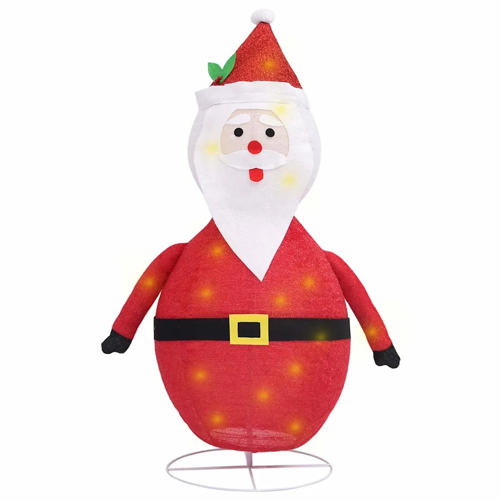 Figura Decorativa Babbo Natale con LED Tessuto Lusso 60 cm CFW9533263