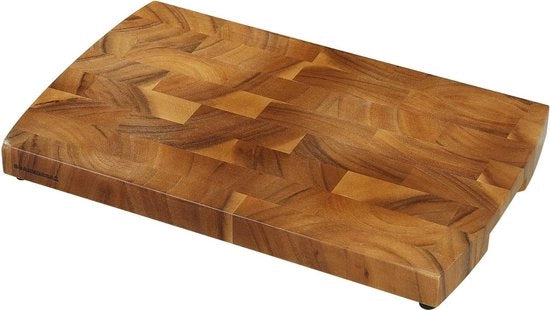 Capelli di legno marrone - naturale finitura - blocco per taglio di alta qualità