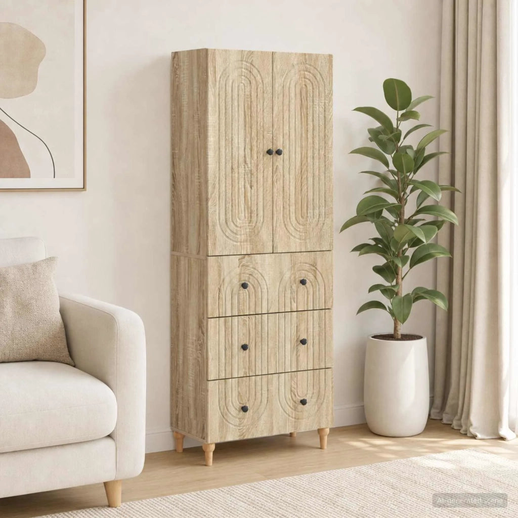 Set di armadi 2 pcs 66 x 34,5 x 90 cm Legno ingegnerizzato 3416459