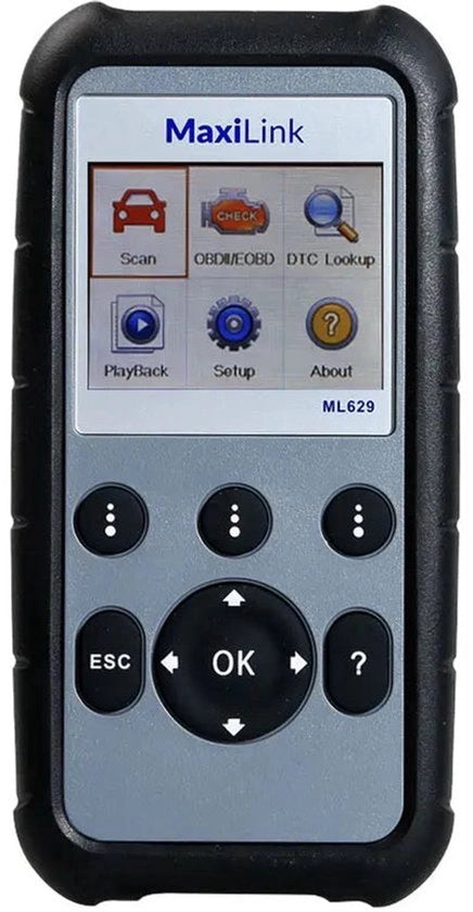 Scanner OBD2 - Diagnosi computer - Strumento di diagnosi compatibile OBD2 - Rimozione codici - ABS - Airbag - AT - Motore - Lettore di codici - Strumento di diagnosi compatibile CAN OBD2 - Nero
