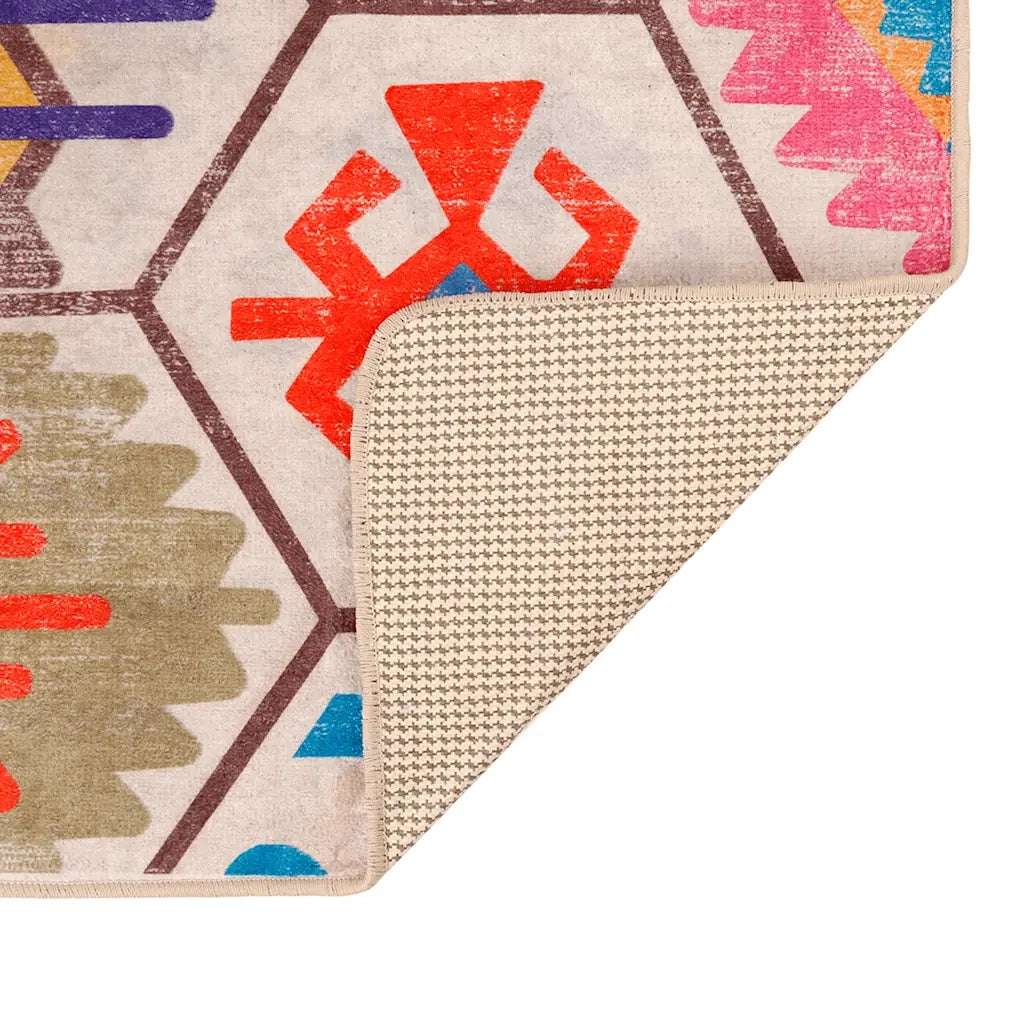 Tappeto Lavabile Multicolore 80x150 cm 136579