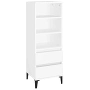 Credenza | Madia | Buffet da pranzo | Armadio da pranzo Bianco 40x36x110 cm in Legno Multistrato