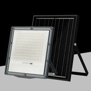 Trade Shop - Faretto Proiettore Con Pannello Solare Led Ip66 100w Luce Selezionabile Cct Sfl516-100w-3c -