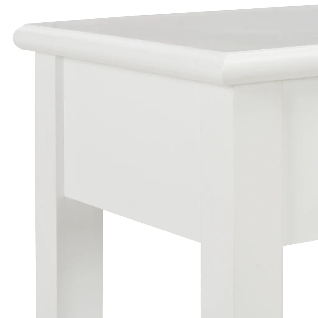 Tavolo Consolle | Tavolo d'Ingresso Bianco 110x35x80 cm in Legno
