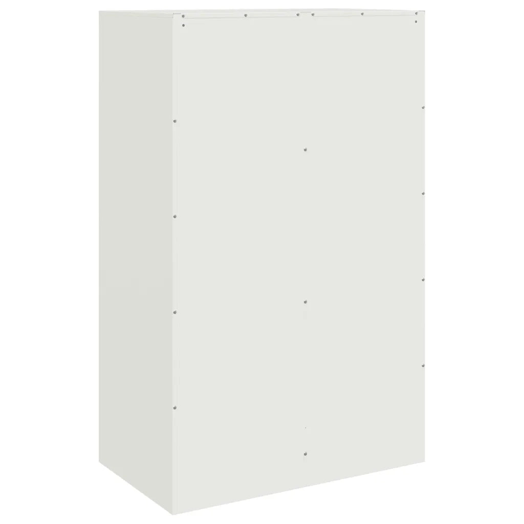 Credenza Bianca 67x39x107 cm in Acciaio