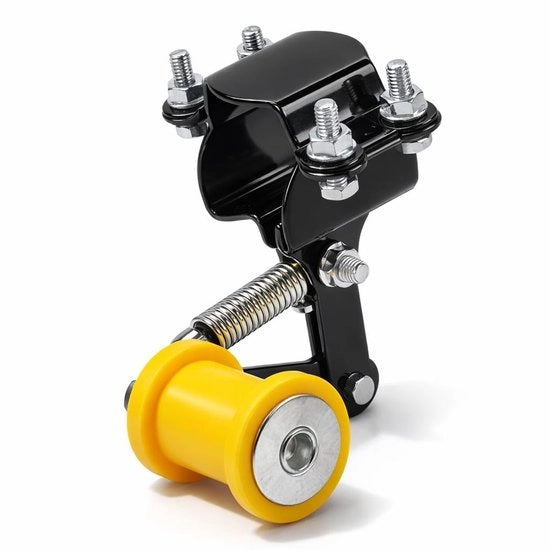 Cinghia universale per motocicletta - Regolabile - Flessibile - Colore: Nero/Rosso/Blu - Materiale: Acciaio/Plastica - Diametro della cinghia: 3,3cm - Regolatore di cinghia