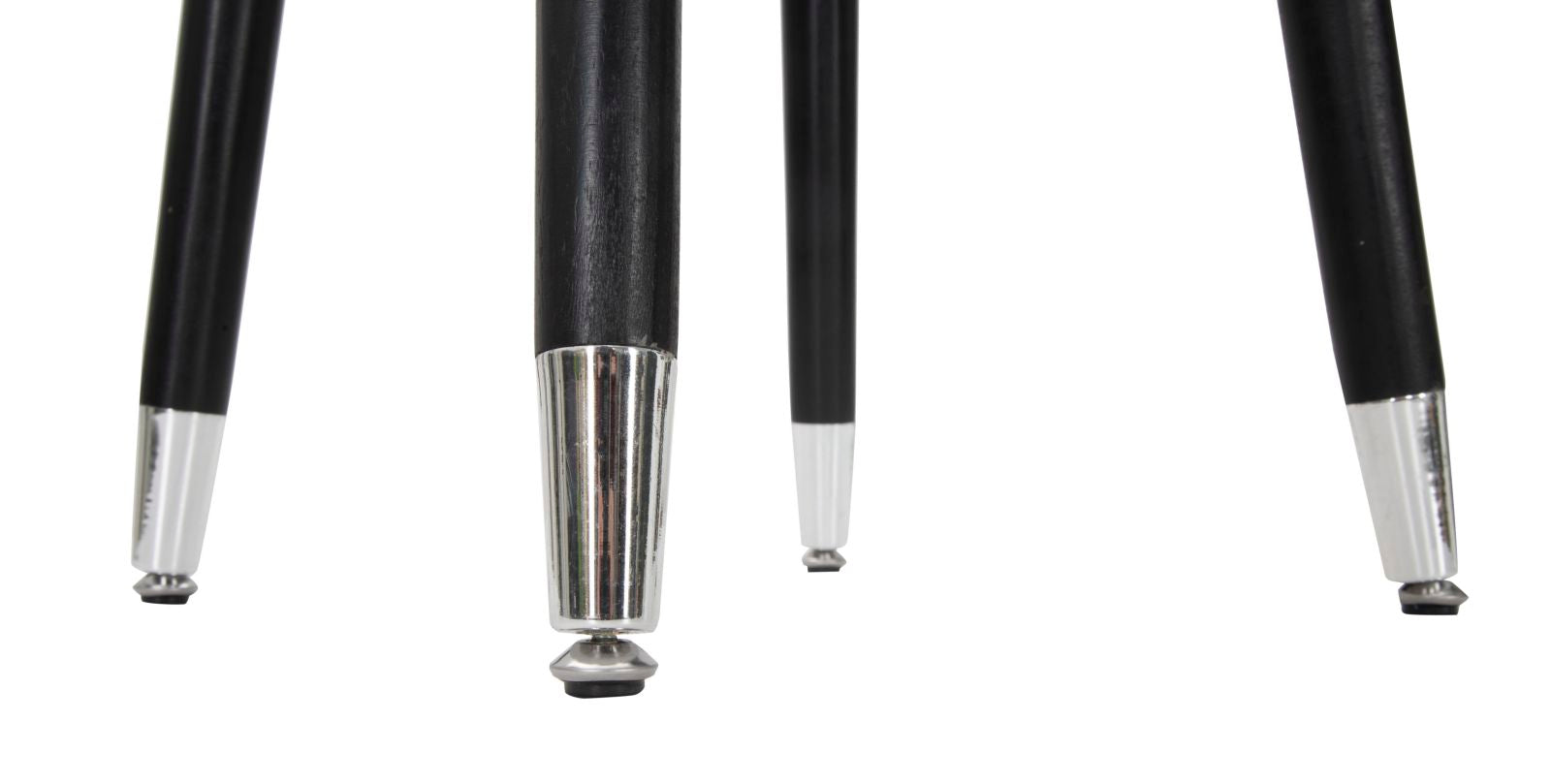 Sgabello Bar Paris Ø35x74 cm in Legno e Tessuto Vellutato Grigio