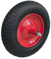 Utilia RUOTA PNEUMATICA X CARRIOLA CON CUSCINETTI MIS.3.50X8 PERNO CM. 21/ASSE CM. 13.5