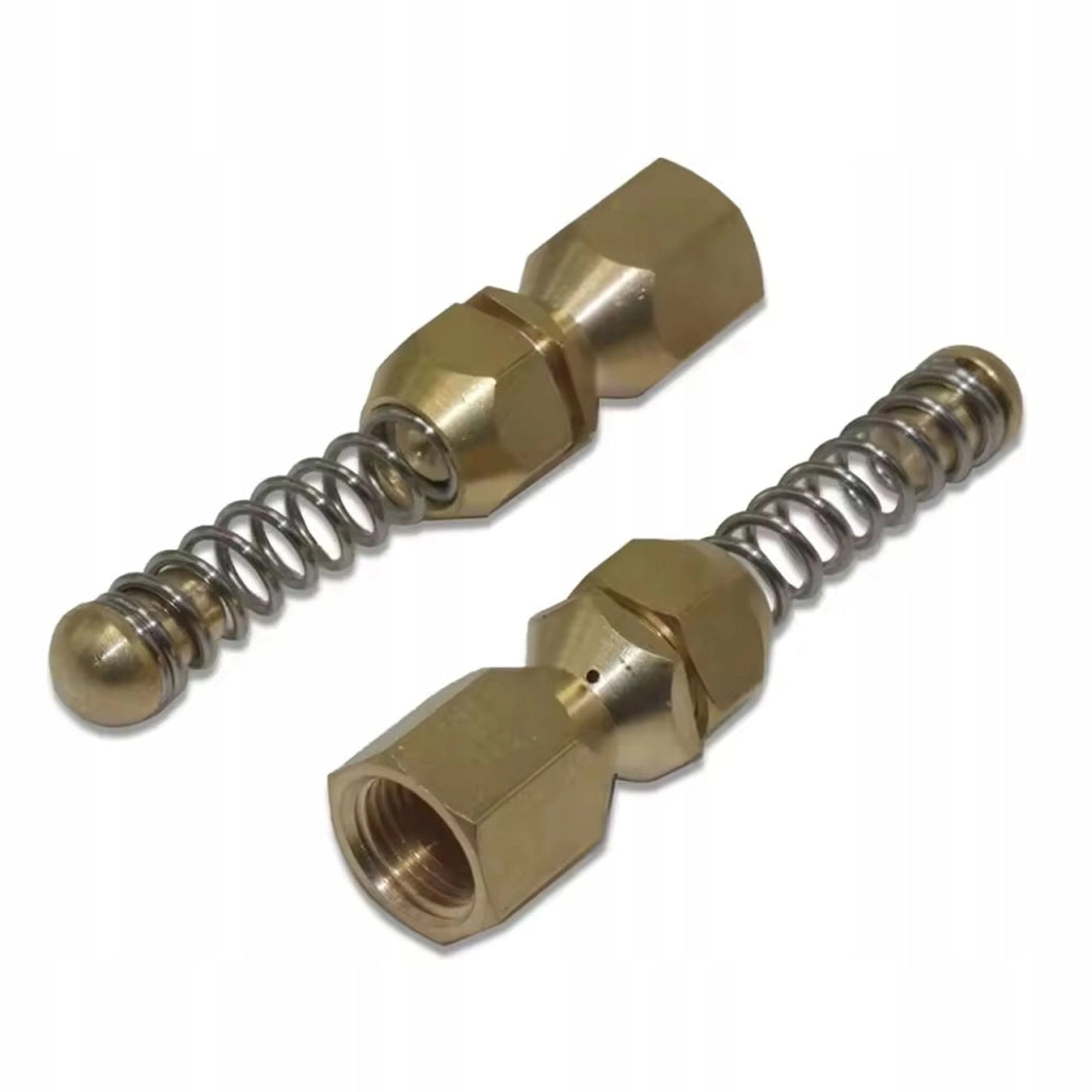 Ugello Rotante JetTwist Pro 1/8 BrassSpin – Flusso 3D per Pulizia Tubi | Filettatura 1/8" | Ottone