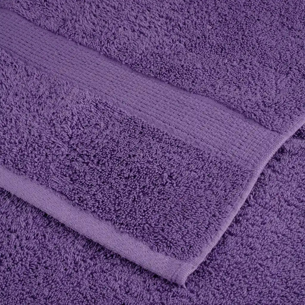 Asciugamani Premium SOLUND 4 pz Viola 100x200 cm 600 g/mÂ²