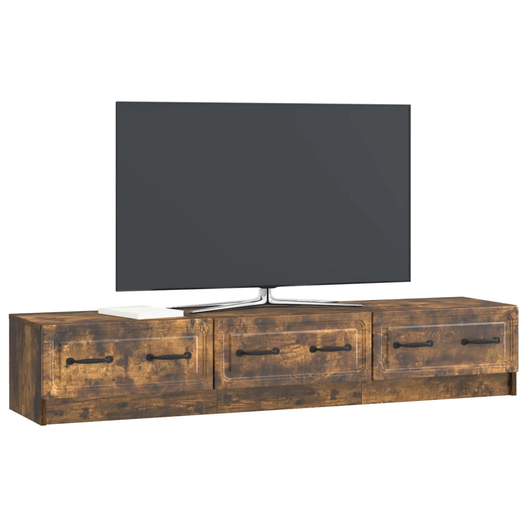 Mobile TV Rovere Fumo 147 x 34,5 x 27 cm Legno ingegnerizzato
