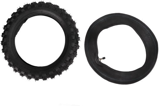 Set di sostituzione gomme 2,50-10 pollici - Gomma interna - Off-road - Costruzione pesante - Disegno del foro di ventilazione - Carico massimo 305 libbre - Gomma esterna