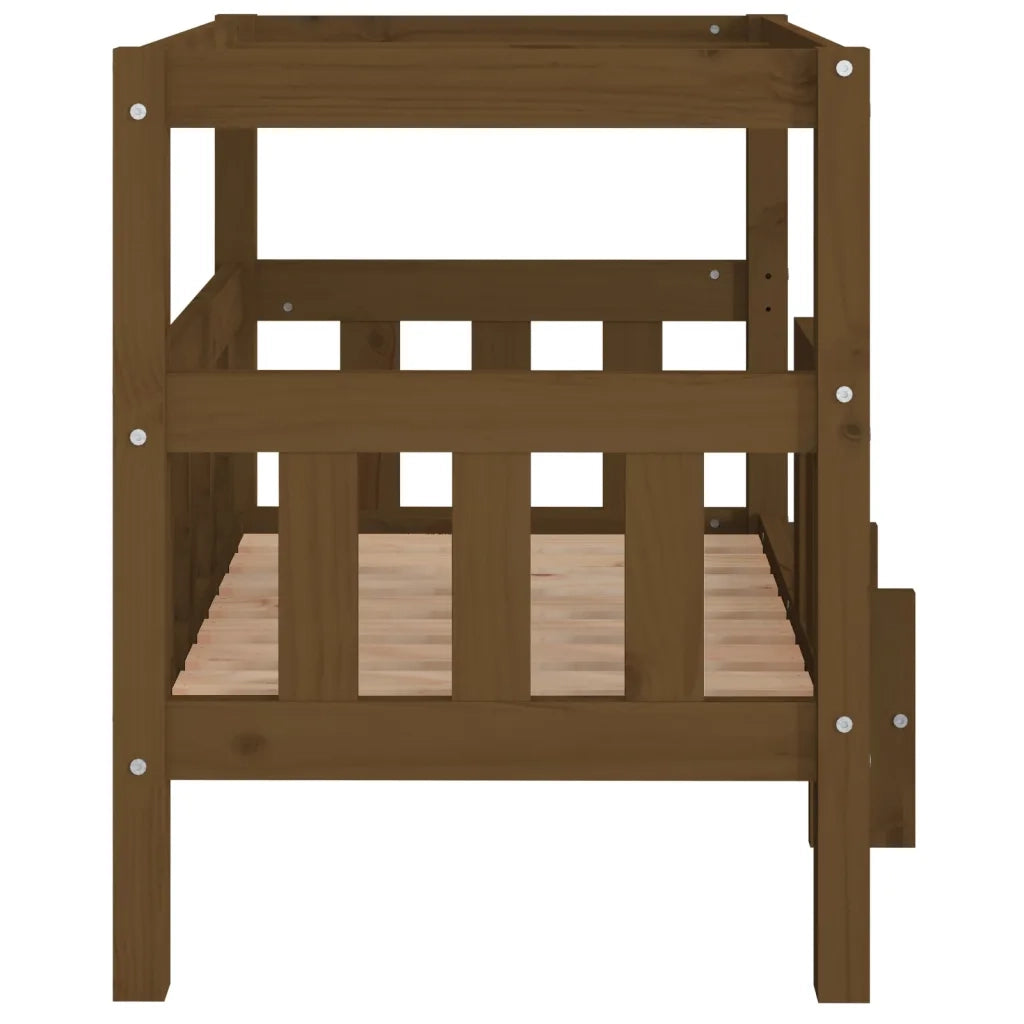 Cuccia per Cani Ambra 75,5x63,5x70 cm in Legno Massello di Pino 822380