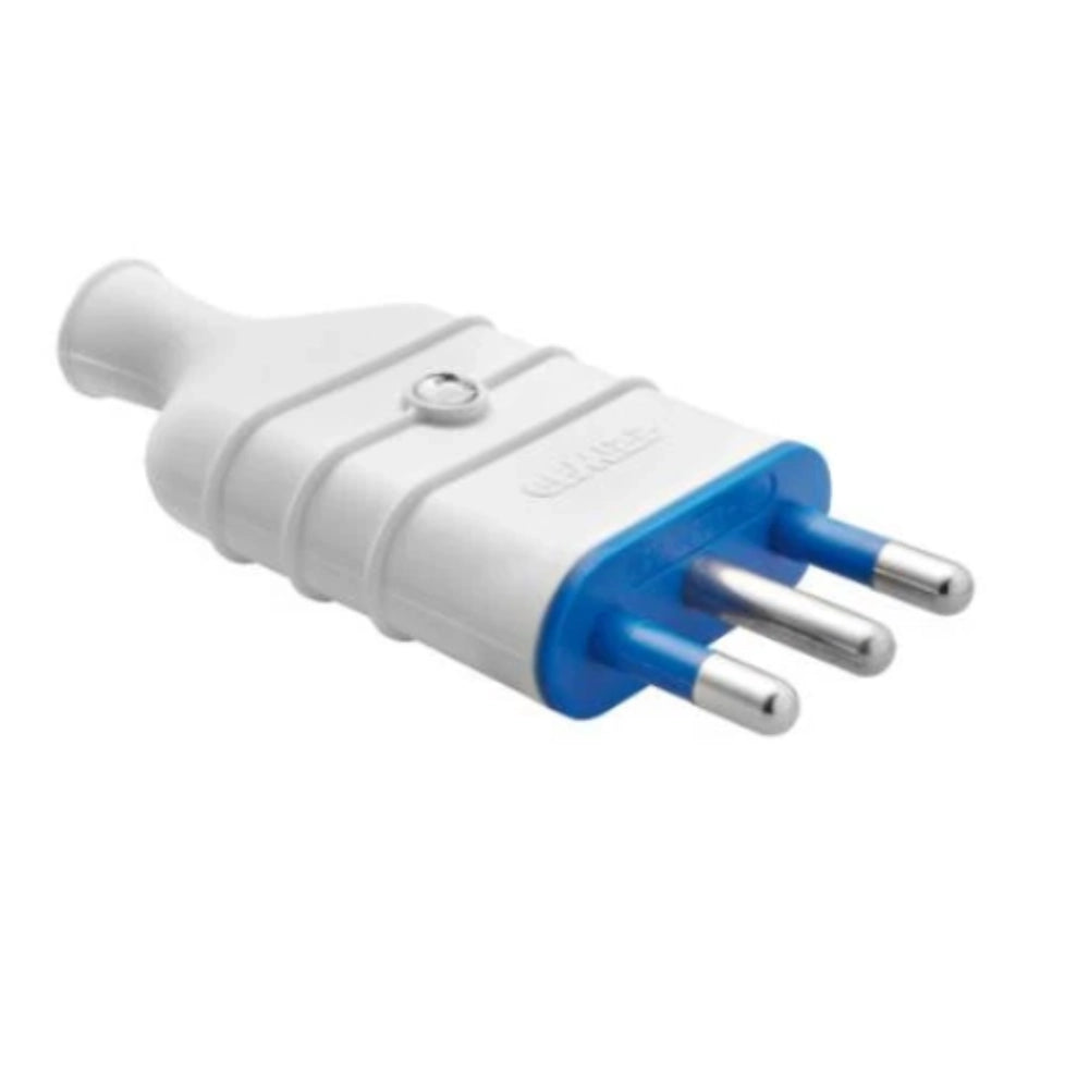 Gewiss gw28005 spina volante standard italiano 2p+t 16a 250v tipo s17 bianca