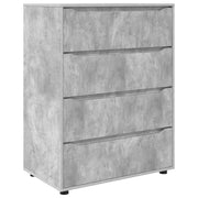 Set di 2 pratici mobili contenitori rettangolari 80 x 48 x 105 cm in legno ingegnerizzato grigio cemento 02_0056179