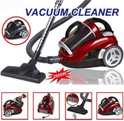 Cycloonstofzuiger da 2600 W con aspirazione a chiusura ermetica - 18 kPa - 4 filtri - raggio d'aspirazione 75 m - colore rosso