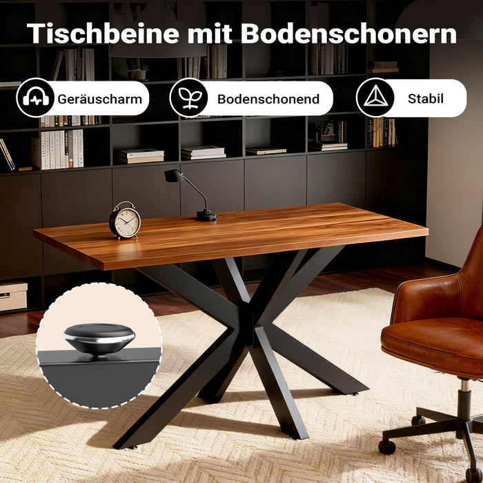 Telaio tavolo a gambe incrociate in acciaio 71x78x150cm nero struttura tavolo a ragno