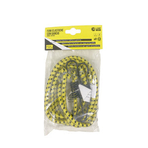 C SET 2 FUNI ELASTICHE D.8 C/2 GANCI FE 100 GIALLO- 1,0 pz
