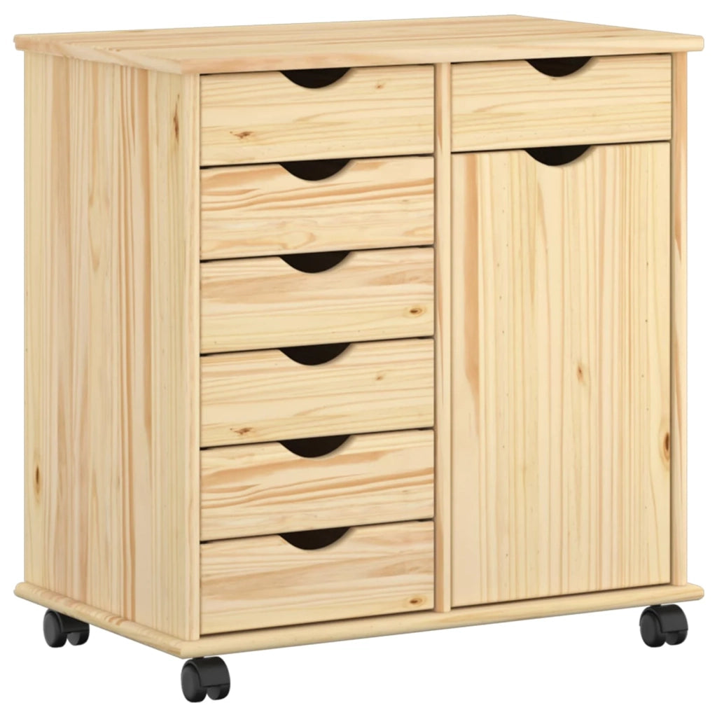Mobile con Ruote con ruota Marrone 63,5 x 39 x 65,5 cm