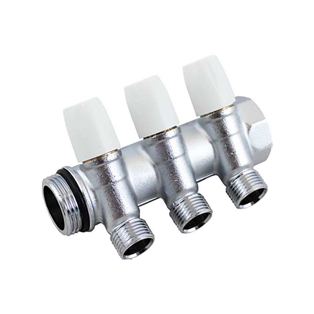 COLLETTORE CON RUBINETTO D'ARRESTO '1866K' 5 vie- 4 pezzi  - TIEMME