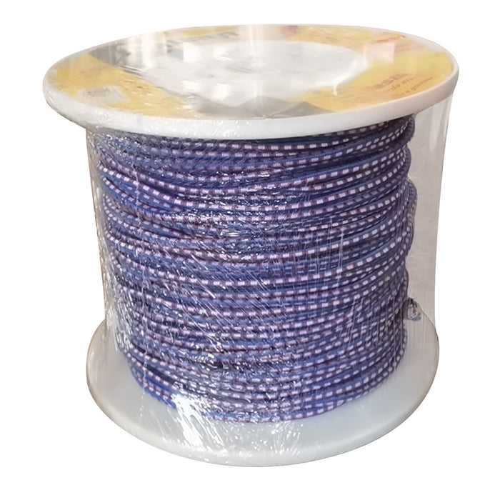 MOLLA ELASTICA LEGABAGAGLI IN BOBINA D. mm 8 x mt. 200 - col. blu  - UNIKO