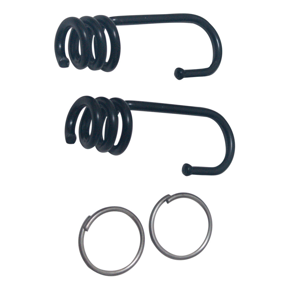 GANCI PER MOLLA ELASTICA 3,2 mm - in ferro - cf 2 pz  - UNIKO