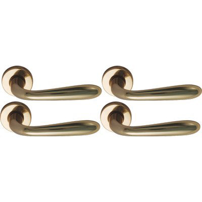 MEZZA MANIGLIA GOCCIA OTTONE - ZAMA OTTONE LUCIDO Q8 DX CF=PZ 4