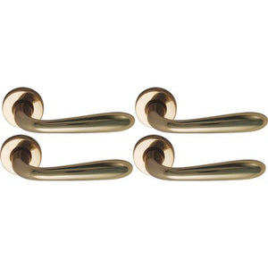 MEZZA MANIGLIA GOCCIA OTTONE - ZAMA OTTONE LUCIDO Q8 DX CF=PZ 4