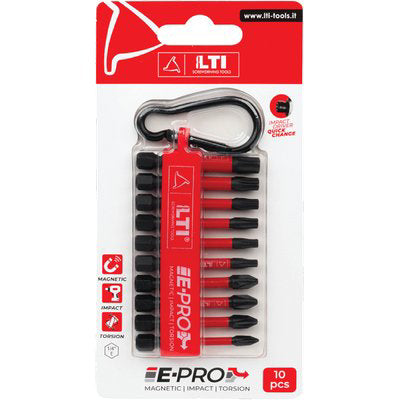 INSERTI + MOSCHETTONE X AVVITATORE KRINO - CF=PZ 10- 2 confezioni