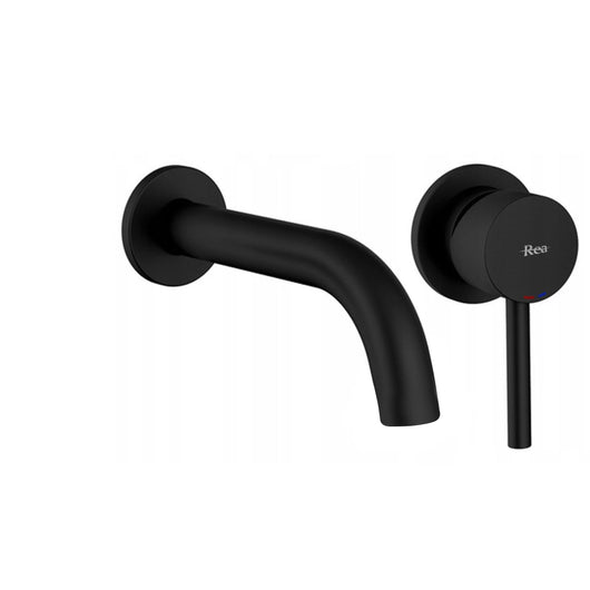 Rubinetto Da Incasso Rea Lungo Black Mat + Box