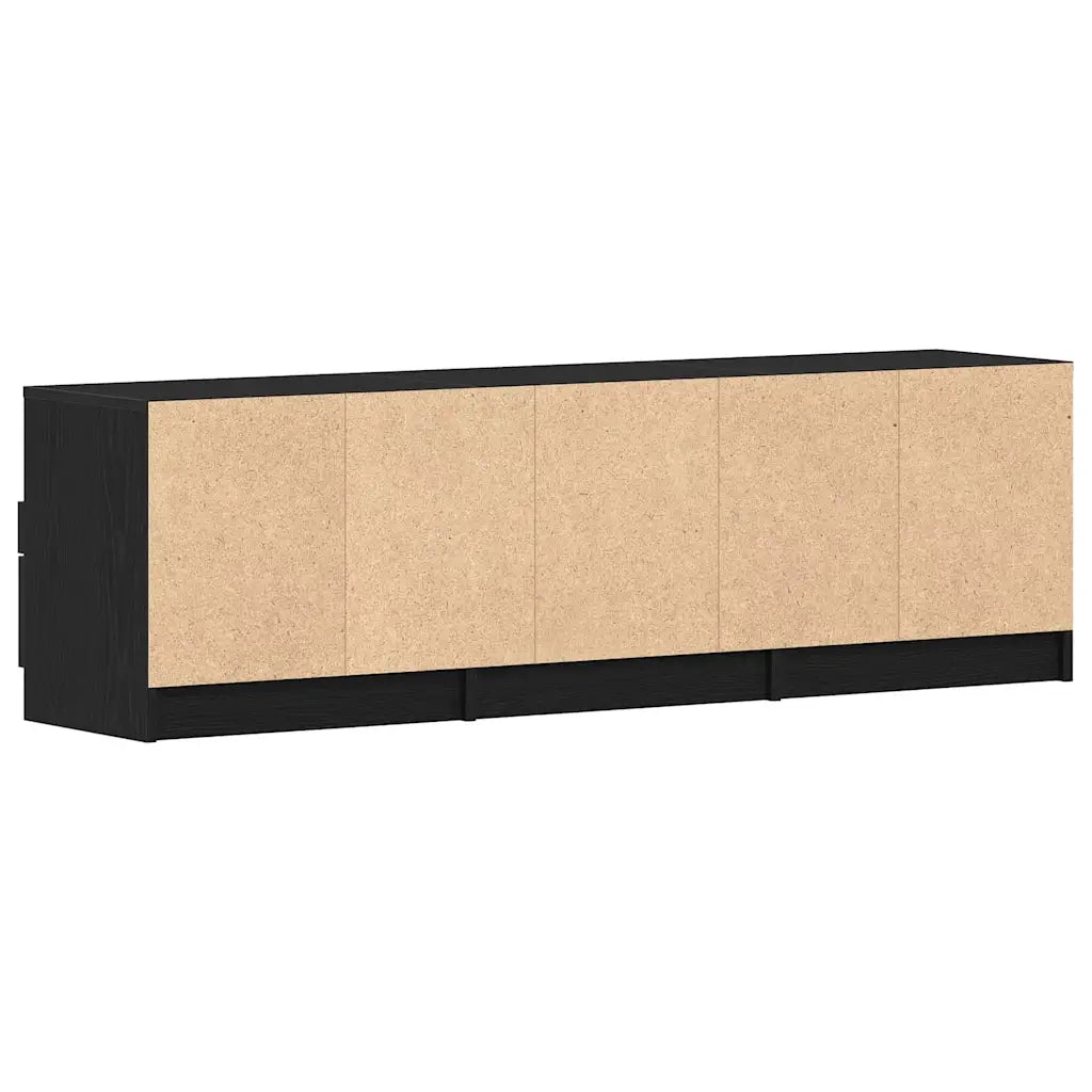 Mobile TV Rovere Nero 150 x 33,5 x 45 cm Legno multistrato 862744
