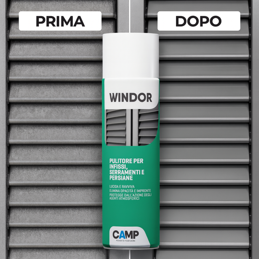 Windor spray lucida e ravviva infissi e serramenti 500 ml 3 pezzi