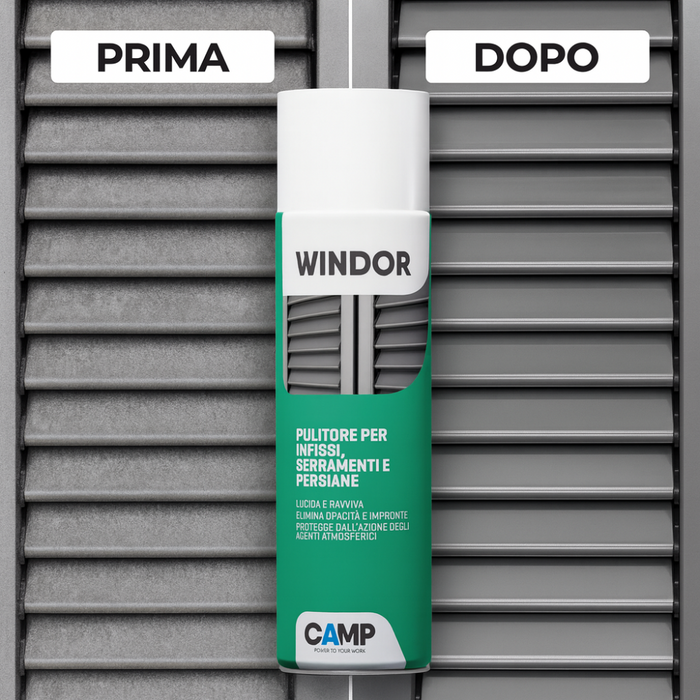 Windor spray lucida e ravviva infissi e serramenti 500 ml 3 pezzi