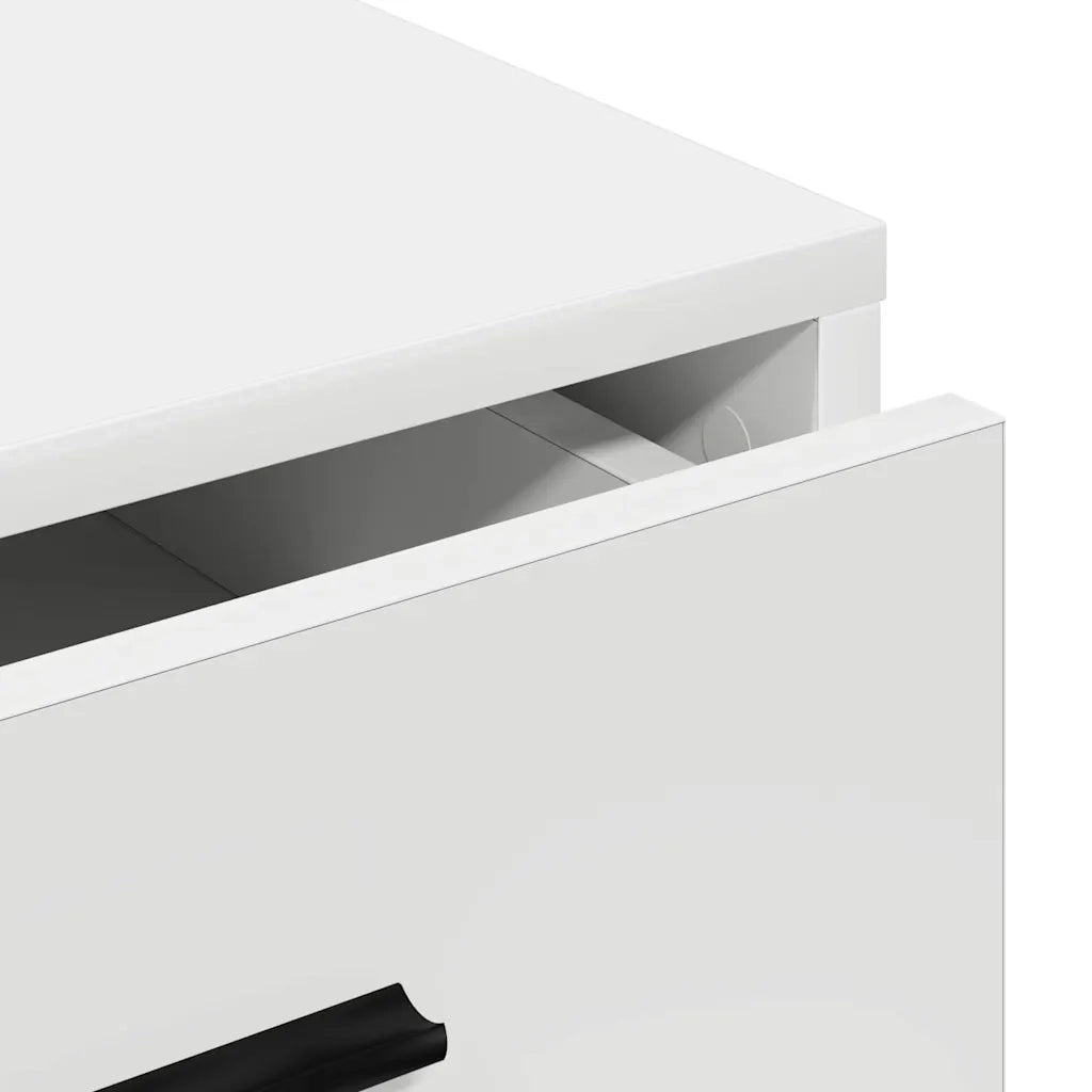 Credenza | Madia | Buffet da pranzo | Armadio da pranzo con cassetto Bianco 40 x 41 x 75 cm Legno multistrato