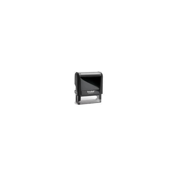 Timbro di testo autocomponibile 4913 p4 typo  - blister blu-cielo (tampone nero) - 102184