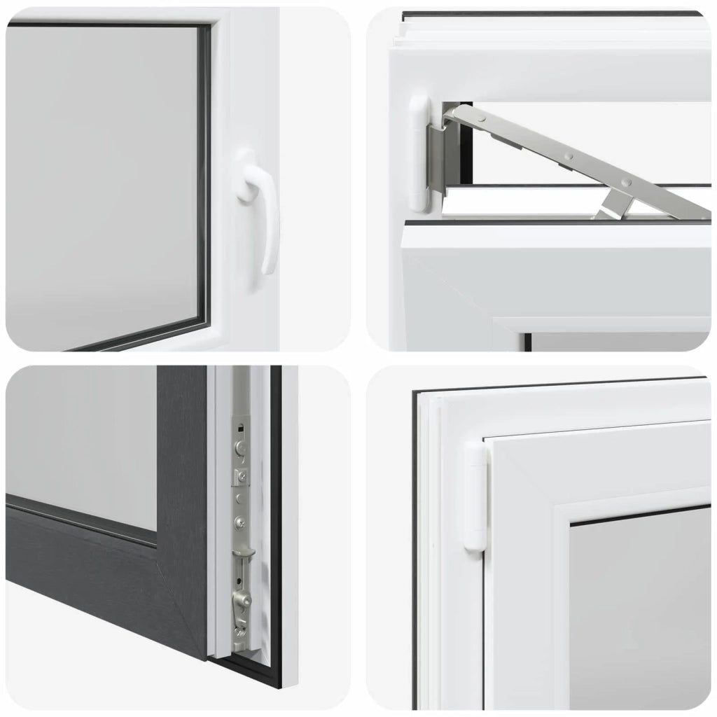 Finestra per Soffitta RISOR Antracite 120 x 60 cm PVC e Vetro 42047303
