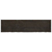 Ripiano Marrone Scuro 160x40x(2-4) cm Massello Rovere Trattato 363830