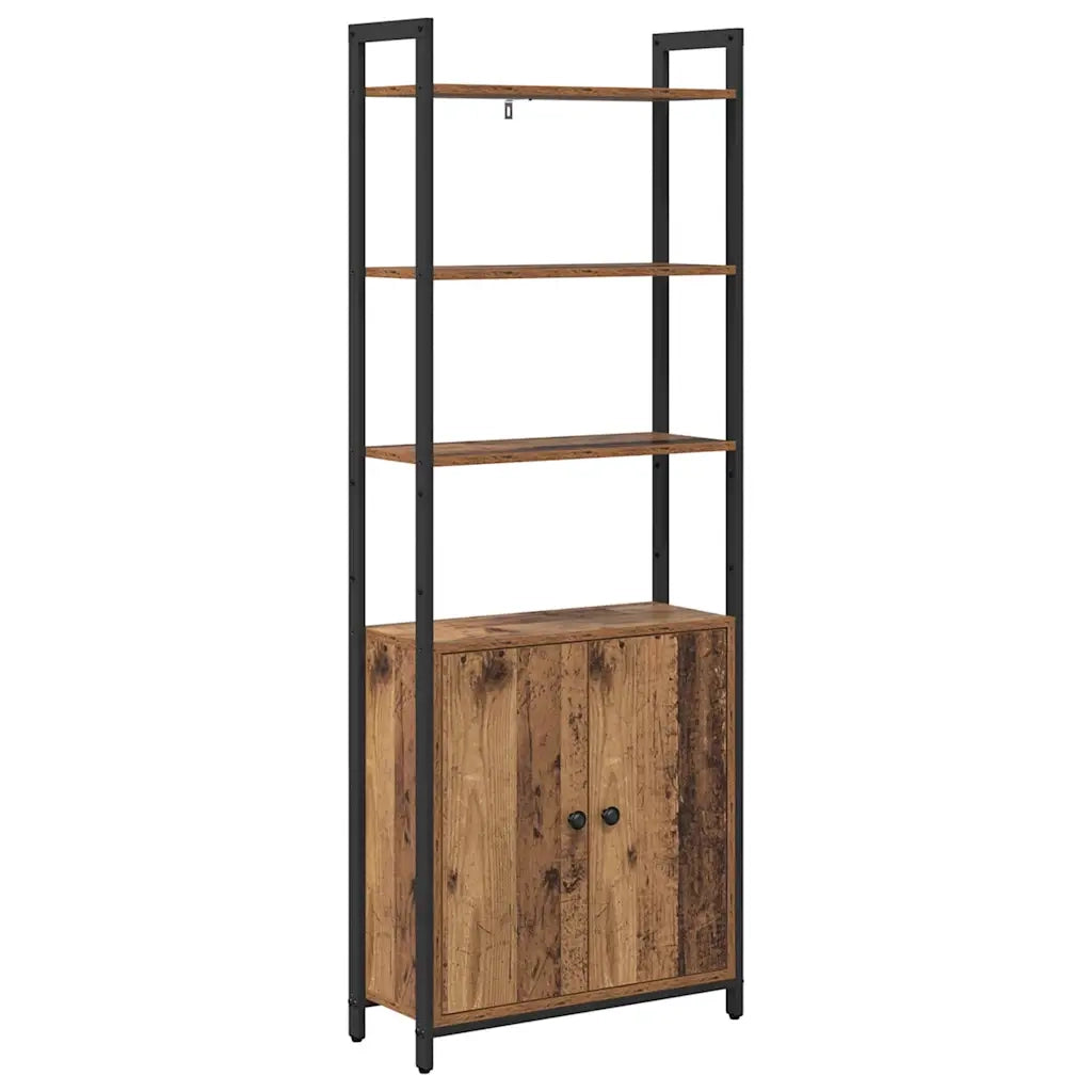 Armadio per Libri Legno vecchio 60 x 24 x 161 cm