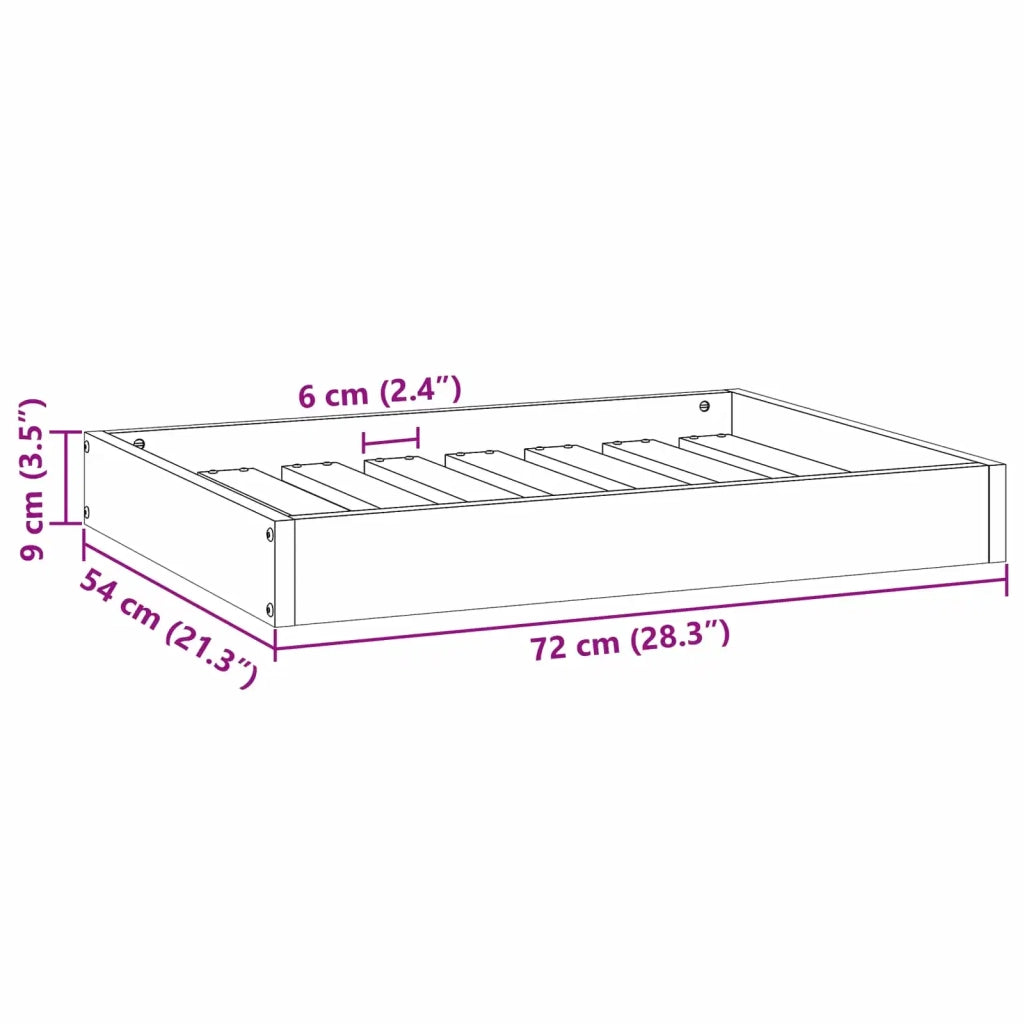 Letto per Cani Marrone cerato 72 x 54 x 9 cm 867643