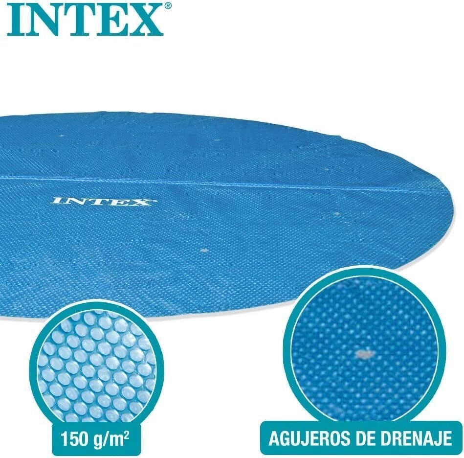 Intex Telo di Copertura Solare per Piscina Easy e Frame 488 cm Spessore 160 Micron Dimensioni di Produzione: Circa 470 cm 28014 Colore: Blu