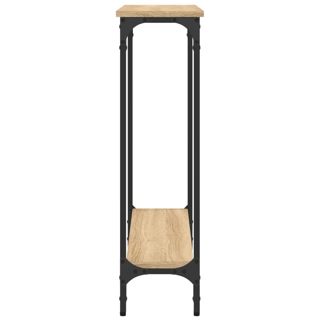 Tavolo Consolle Rovere Sonoma 75x22,5x75 cm Legno Agglomerato 834021