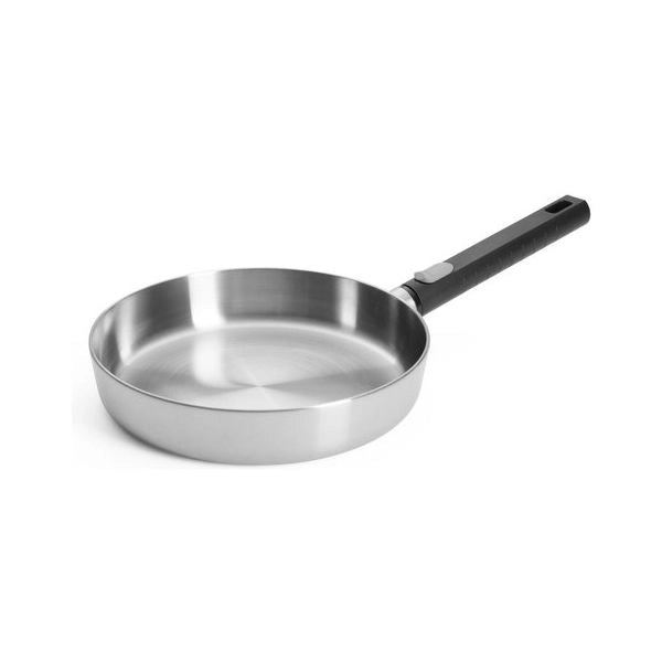 Padella woll wll1524lcs logic steel con manico removibile cromo spazzo