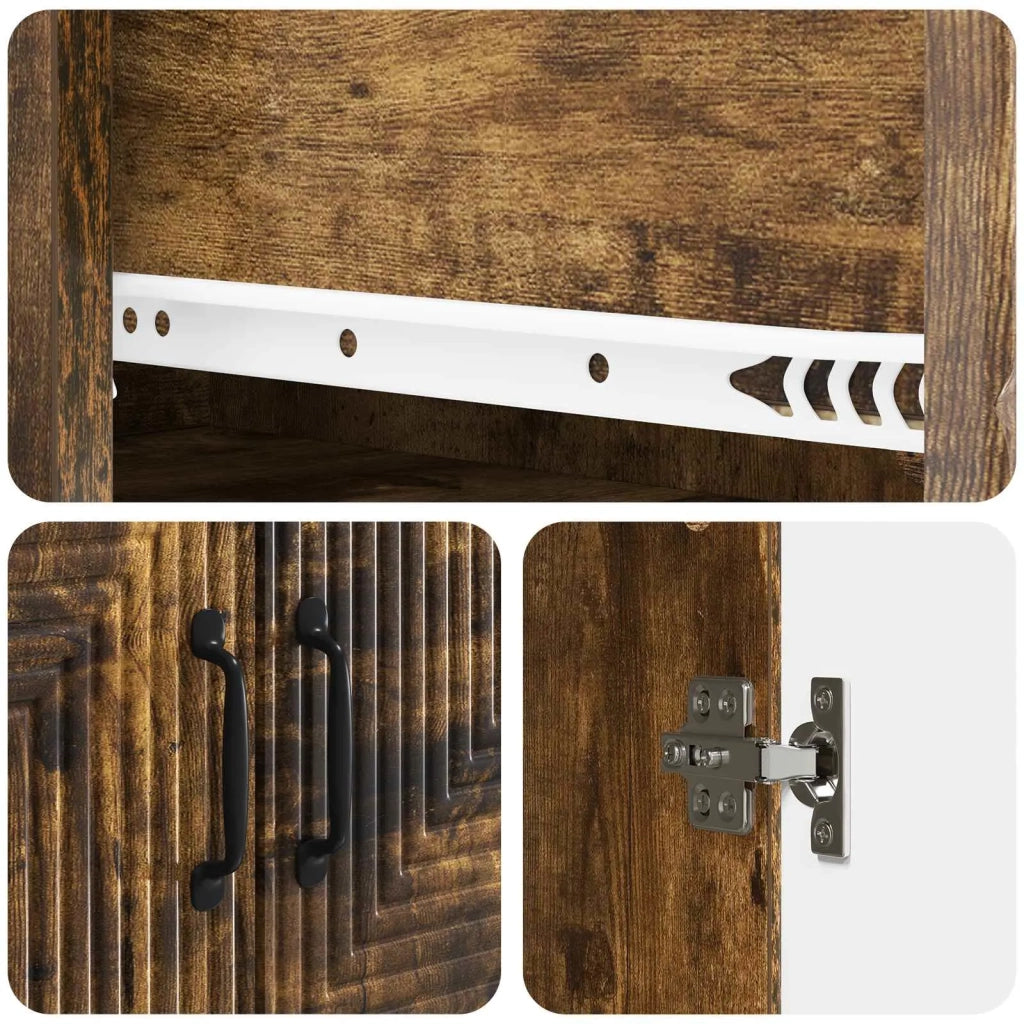 Set di armadi 2 pcs Rovere Fumo 66 x 34,5 x 90 cm 3416642