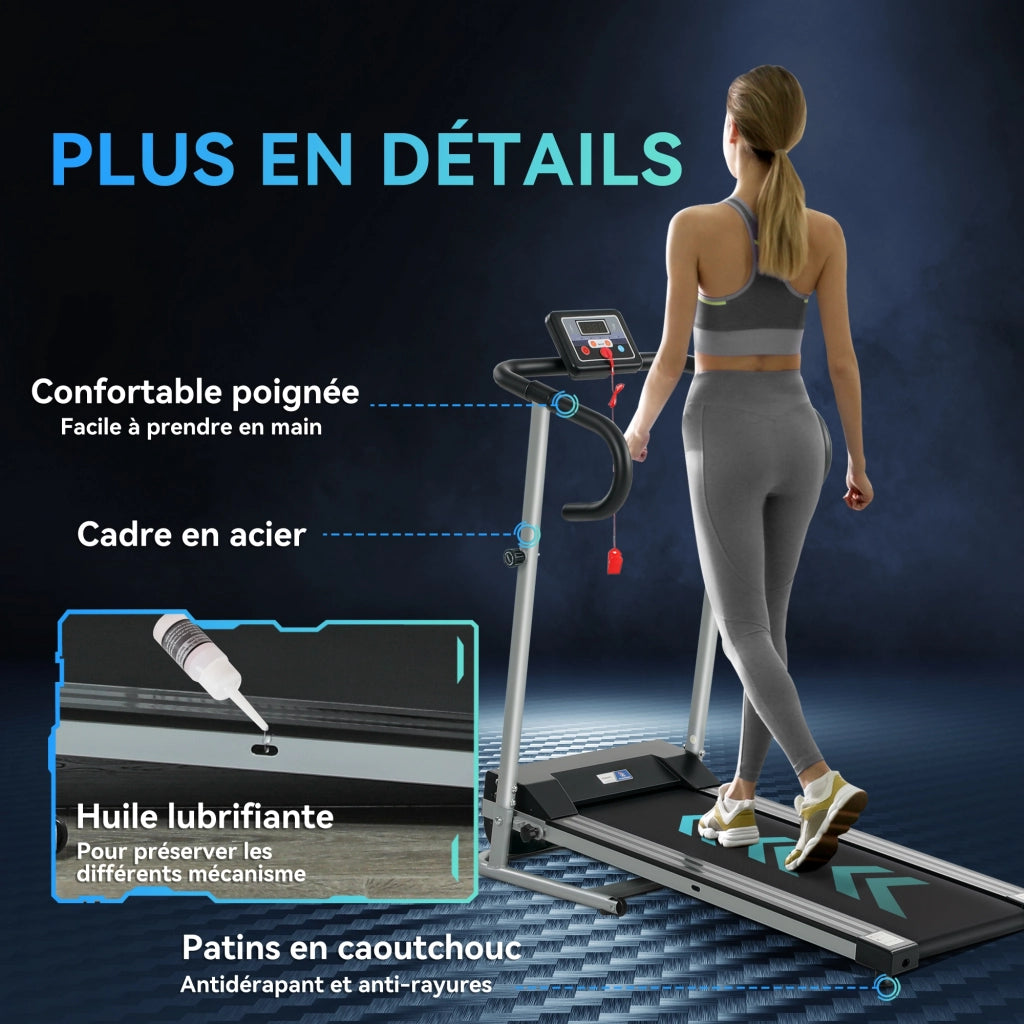 Tapis Roulant Elettrico Pieghevole ¨C Xylo ¨C 1-10 Km/h 500W Display Multifunzione